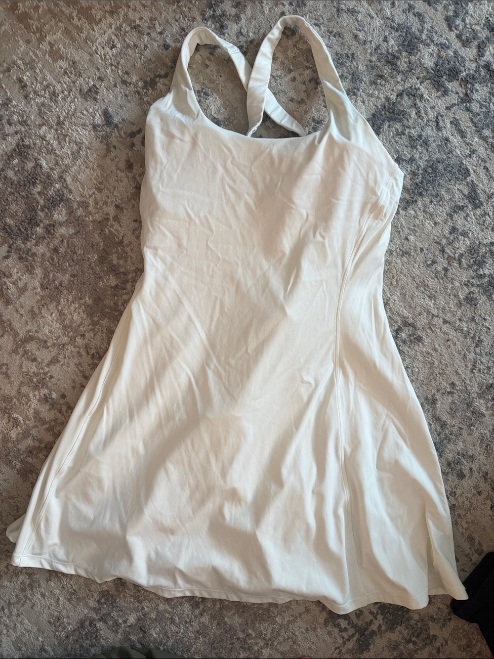 White Racerback Active wear dress
